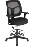 EuroTech Apollo Mesh Back Drafting Stool  - EUR-DFT9800