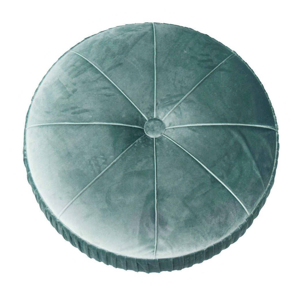 New Pacific Direct Helena Velvet Round Ottoman  - 1600007-185