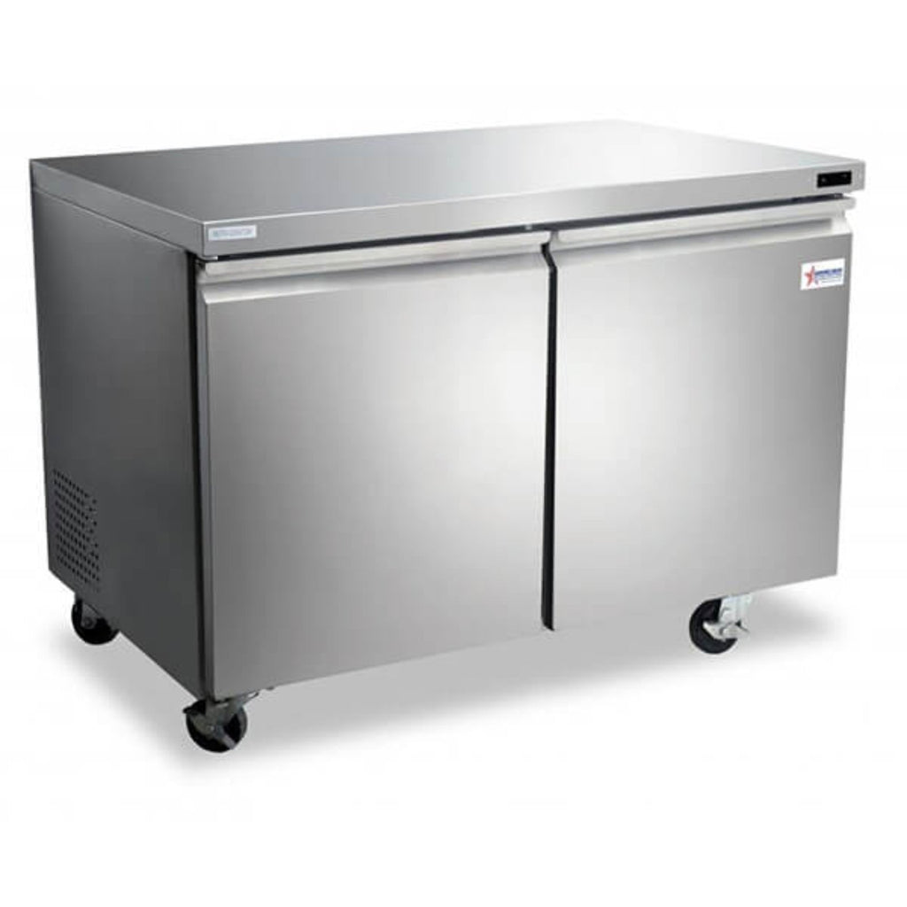 Omcan 47" Double Door Undercounter Refrigerator - 12 Cu Ft - Omcan-50056