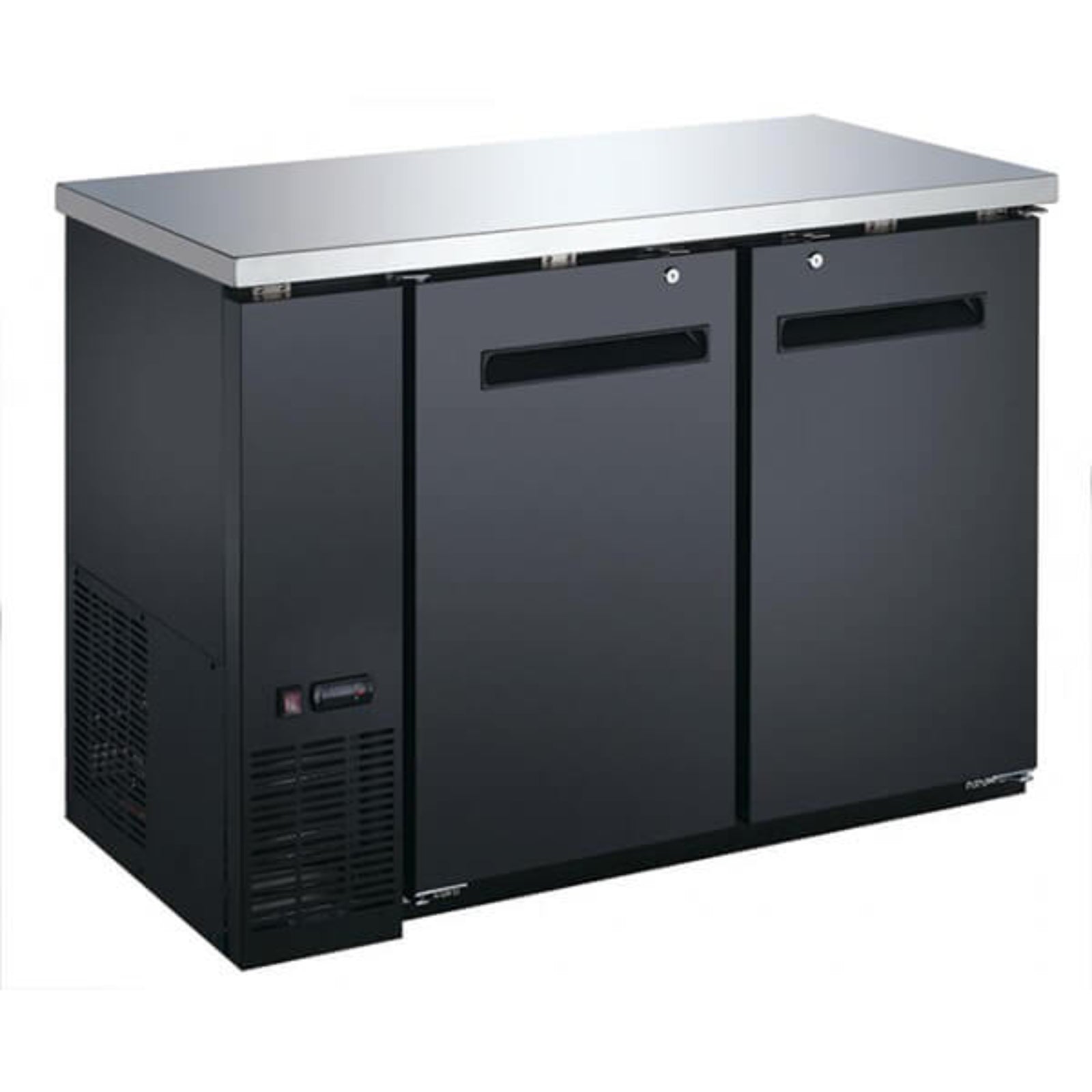 Omcan 49" Solid Door Back Bar Bottle Cooler - 11.8 Cu Ft - Omcan-50057