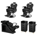 OmySalon 2 Operator Basic Barber Package Black - BP2-2B
