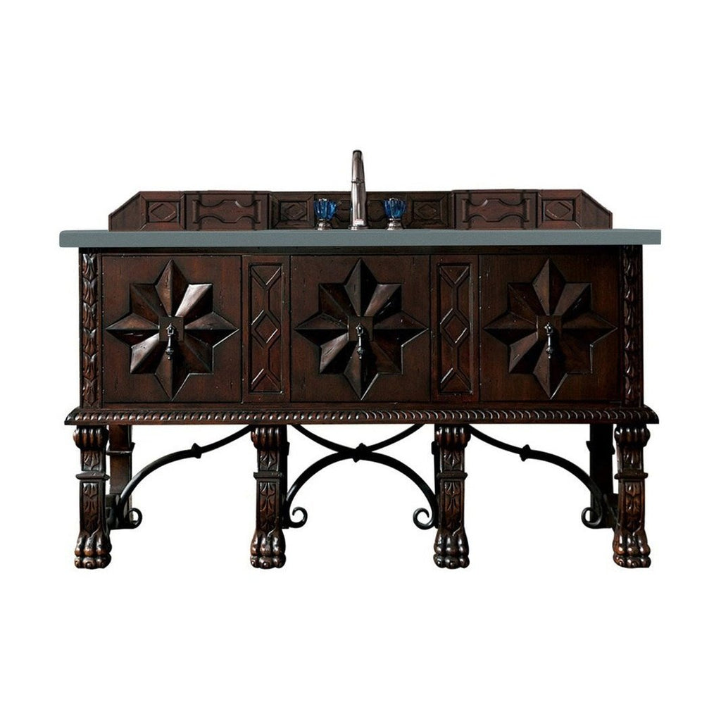 James Martin Vanities Balmoral 60" Single Vanity Cabinet - 150-V60S-ANW-3AF