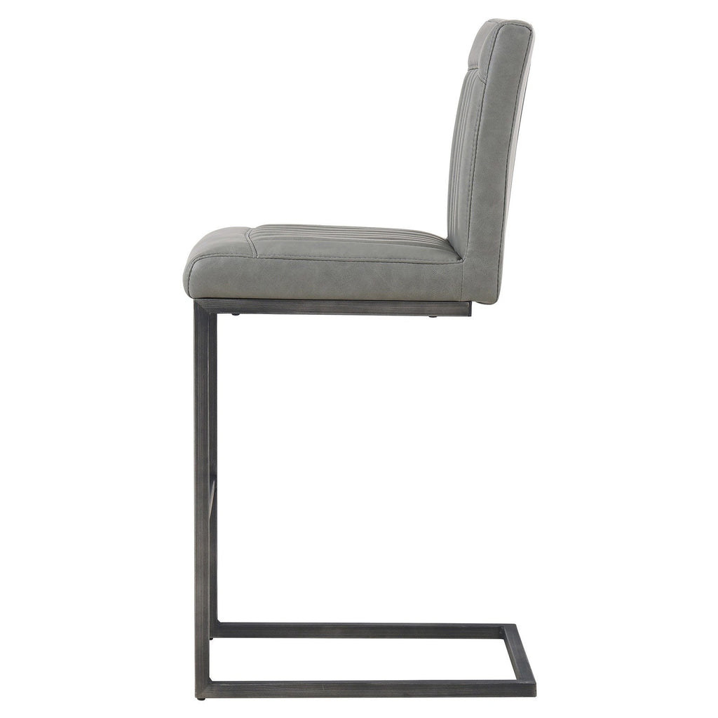 New Pacific Direct Ronan PU Leather Counter Stool, (Set of 2)  - 1060008-216