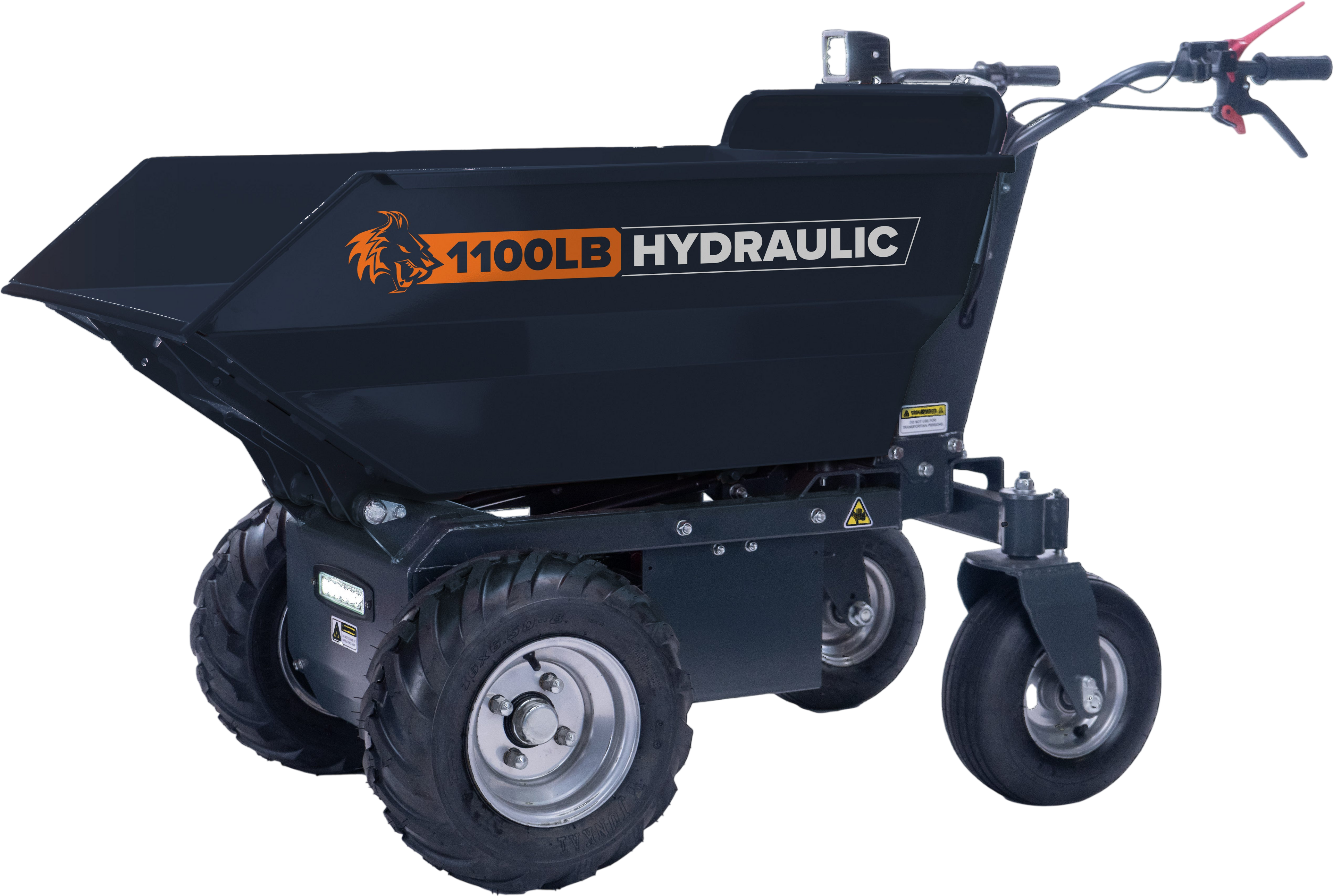 DK2 OPD812 Electric Dump Cart Self-Driving 8 cu. ft. 1100 lbs Capacity 12V New - OPD812