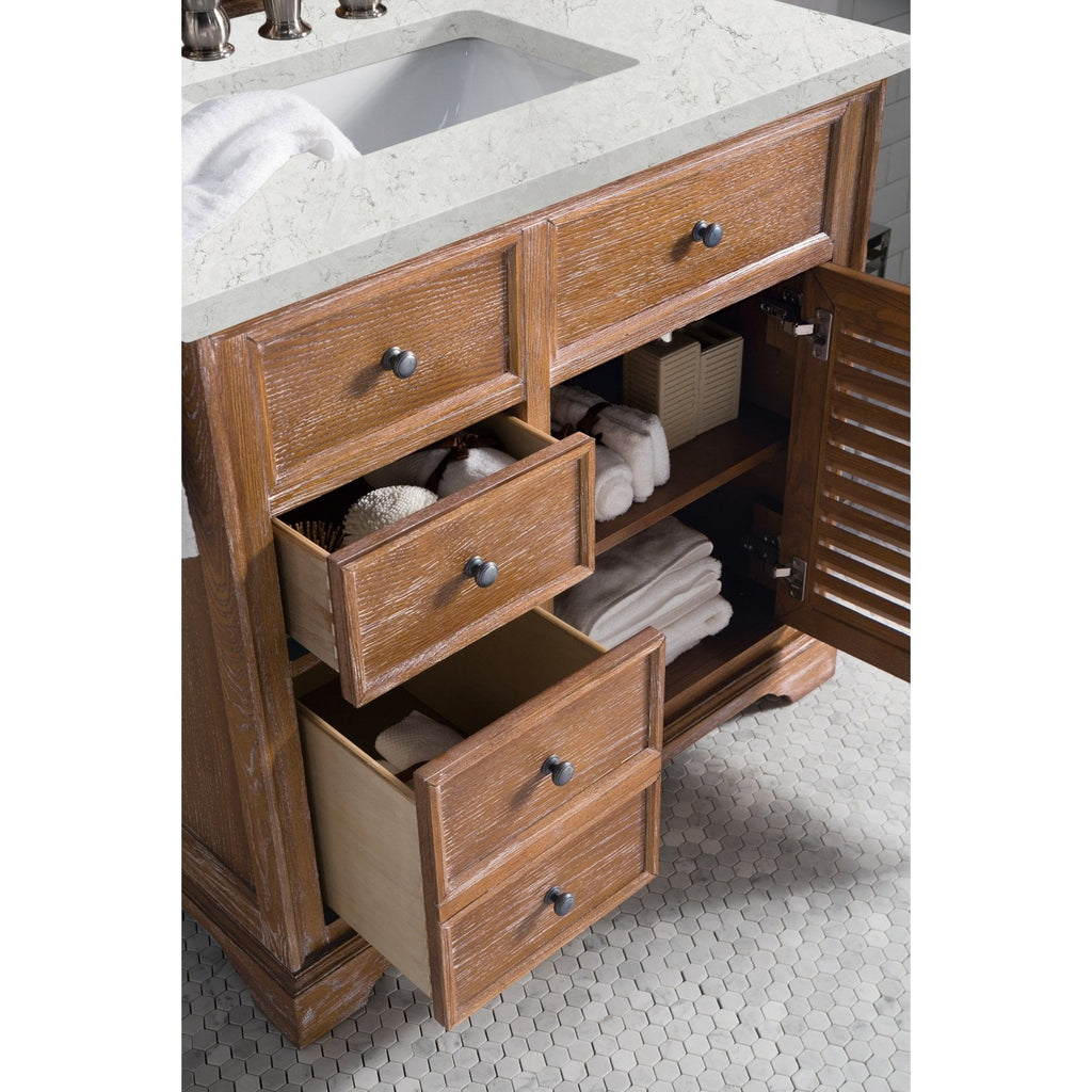 James Martin Vanities Savannah 36" Driftwood Single Vanity - 238-104-5511-3AF