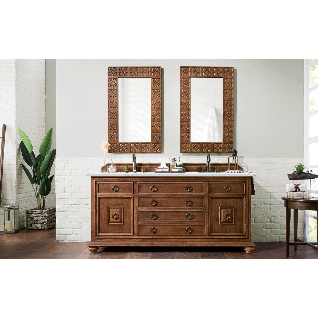 James Martin Vanities Mykonos 72" Double Vanity - 550-V72-CIN-3AF