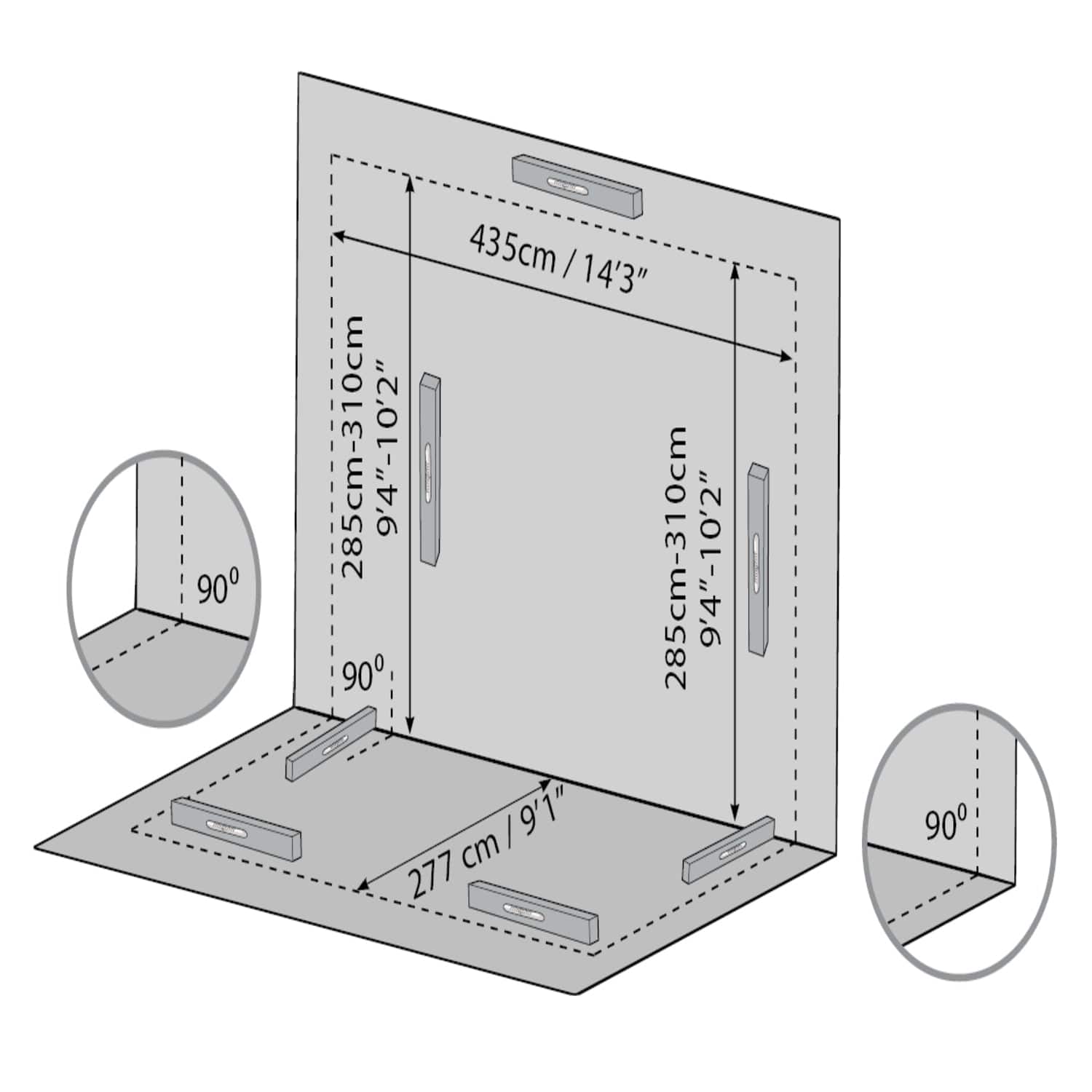 Palram - Canopia | SanRemo 10x18 ft Patio Enclosure - Gray/Clear - HG9065