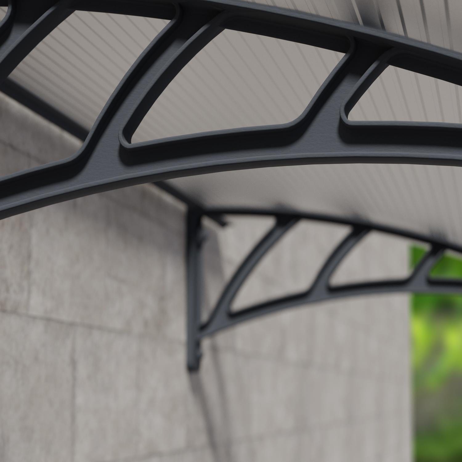 Palram - Canopia | Neo 3540 12x3 ft Awning - Gray/Clear - HG9568
