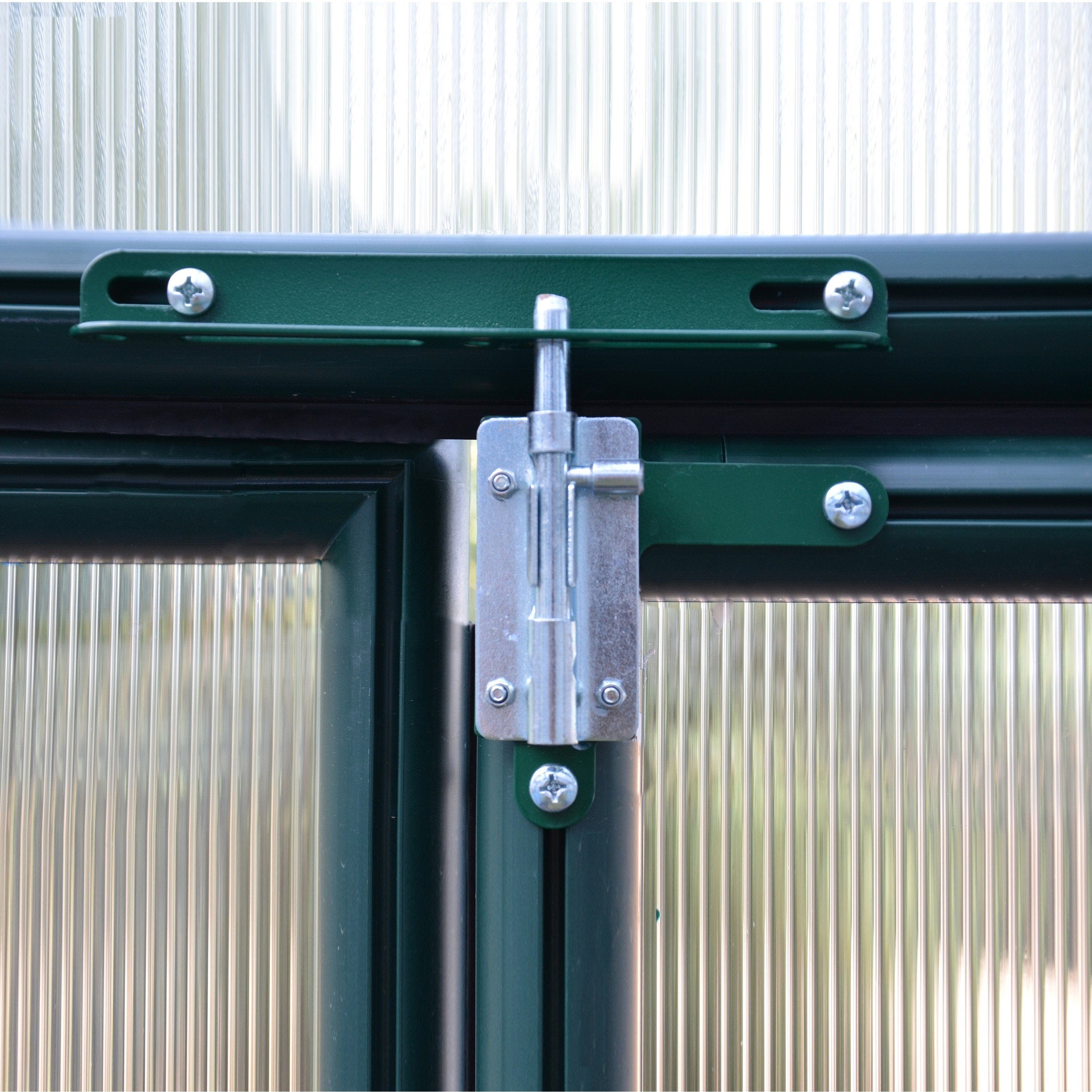 Palram - Canopia | Hobby Gardener Greenhouse Kit - 8 Ft Wide - Green With 6mm Twin-wall Polycarbonate Glazing - HG7108