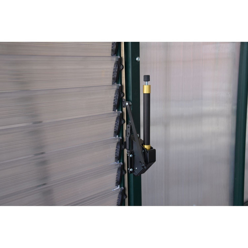 Palram - Canopia | 8x8 Ft Prestige Diffused Greenhouse Kit Package - Green With 6mm Twin-wall Polycarbonate Glazing - HG7308