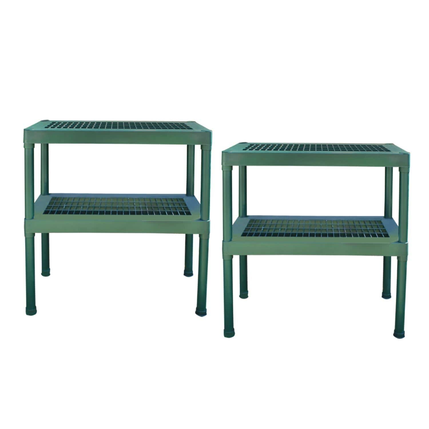Palram - Canopia | 8x8 Ft Prestige Diffused Greenhouse Kit Package - Green With 6mm Twin-wall Polycarbonate Glazing - HG7308