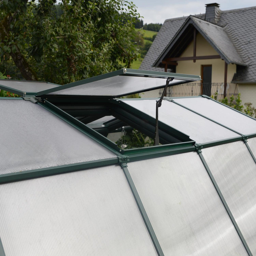 Palram - Canopia | Prestige 8x12 ft Clear Greenhouse Kit Package With 0.8mm Polycarbonate Glazing - HG7312C