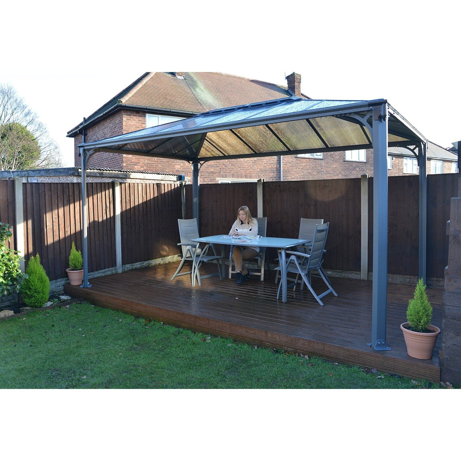 Palram - Canopia | Martinique 10' x 14' Garden Gazebo - HG9170