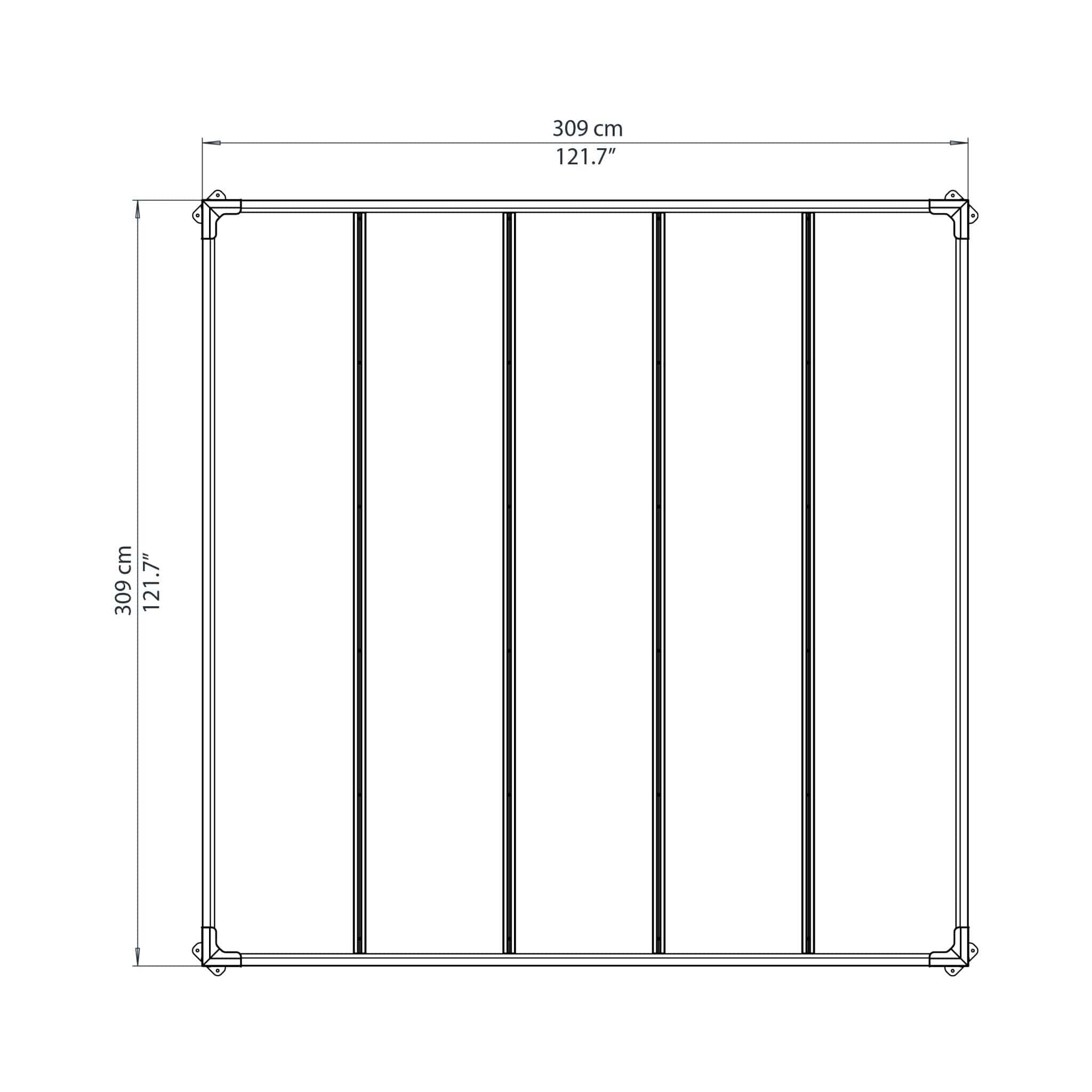 Palram - Canopia | Milano 3000 10' x 10' Gazebo - HG9172