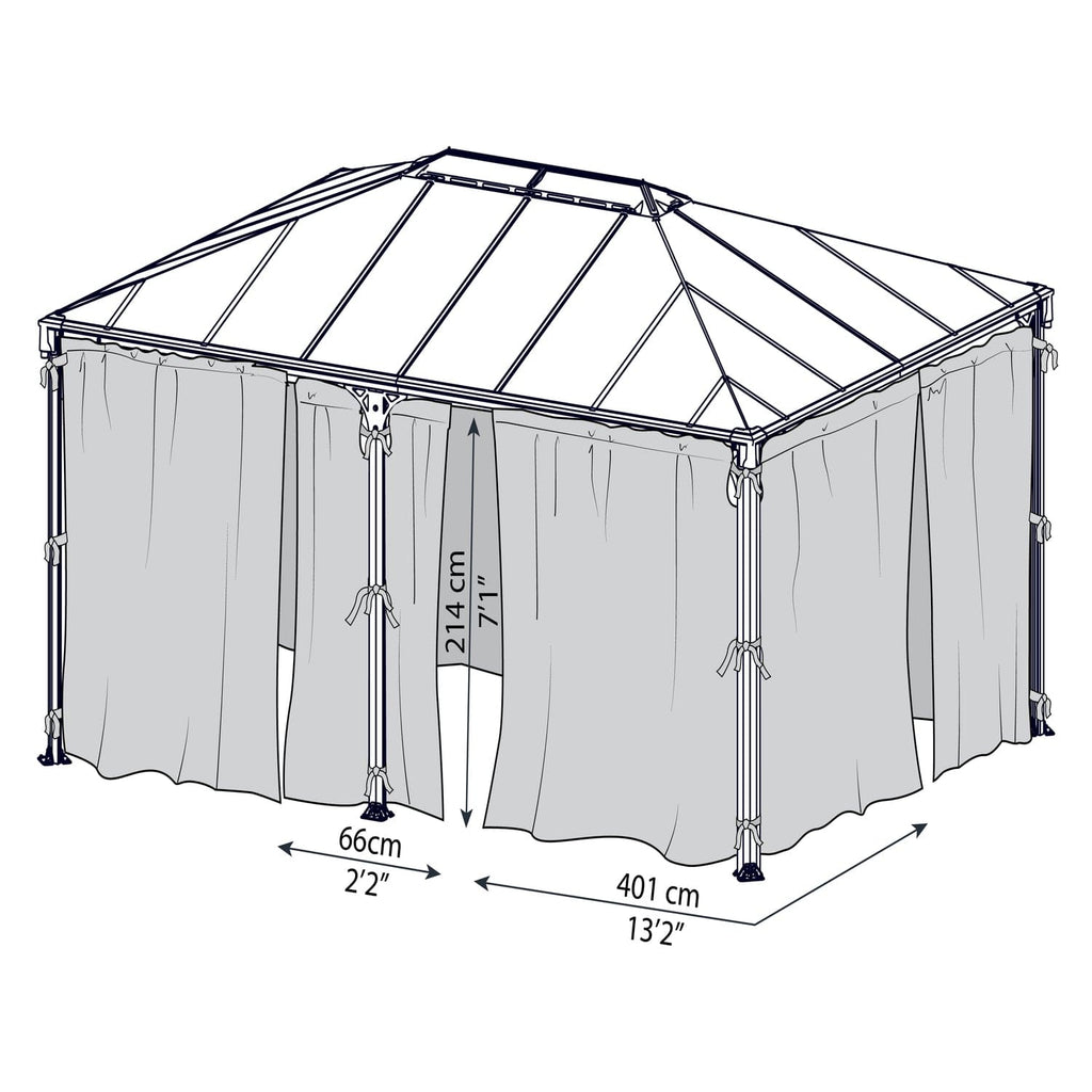 Palram - Canopia | Patio Cover Blinds 10x10 ft - White - HG1071