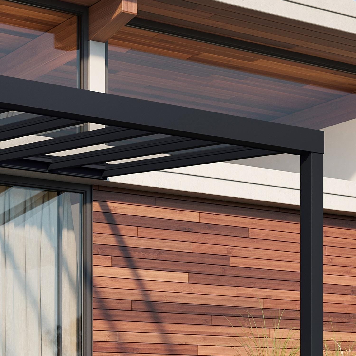 Palram - Canopia | Stockholm 11x19 ft Patio Cover - Gray/Clear - HG9459