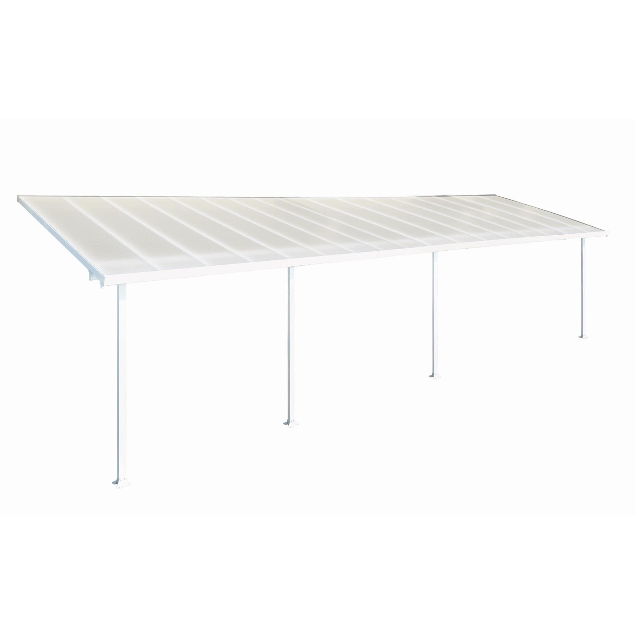 Palram - Canopia | 10 ft Wide Feria Patio Cover - White White - HG9310