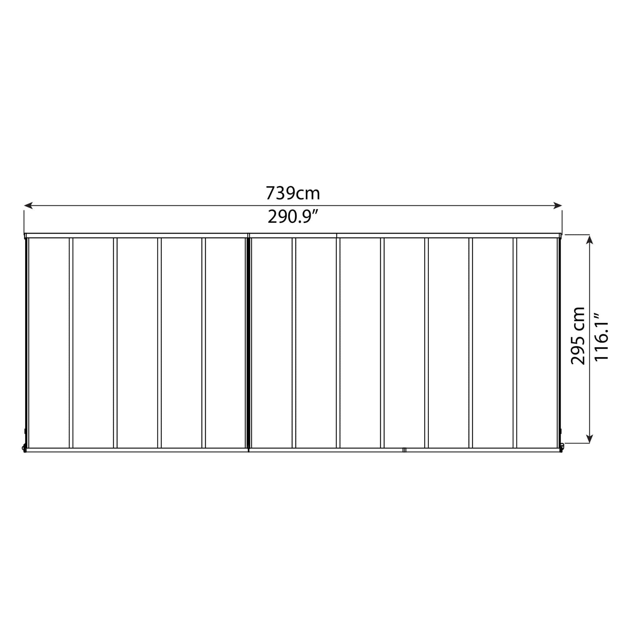 Palram - Canopia | Olympia Patio Cover - Gray - HG8810