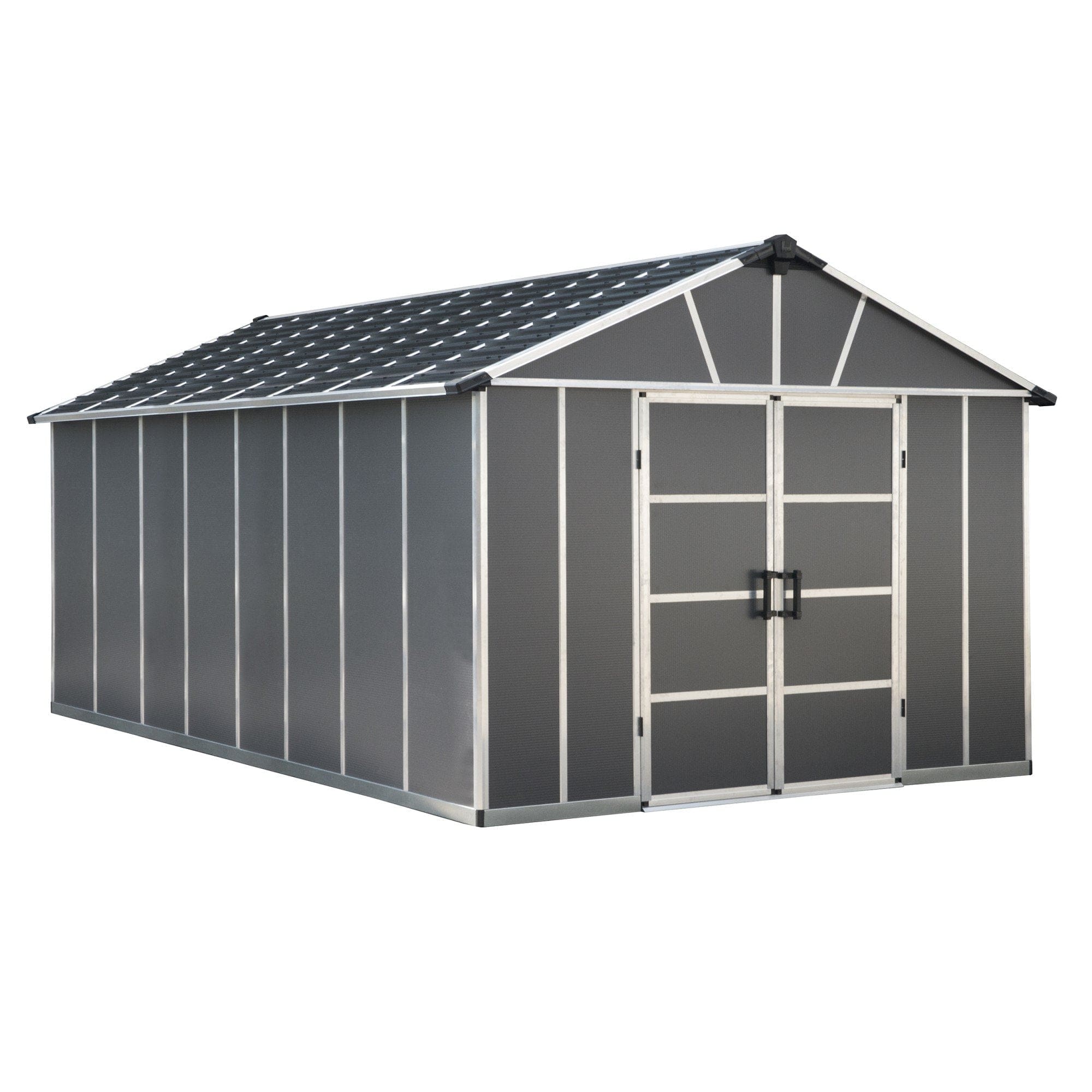 Palram - Canopia | Yukon Polycarbonate Storage Shed - HG9909SGY