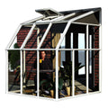 Palram - Canopia | Sun Room Six Sunroom Enclosure, Lean To Greenhouse Kit - HG7506