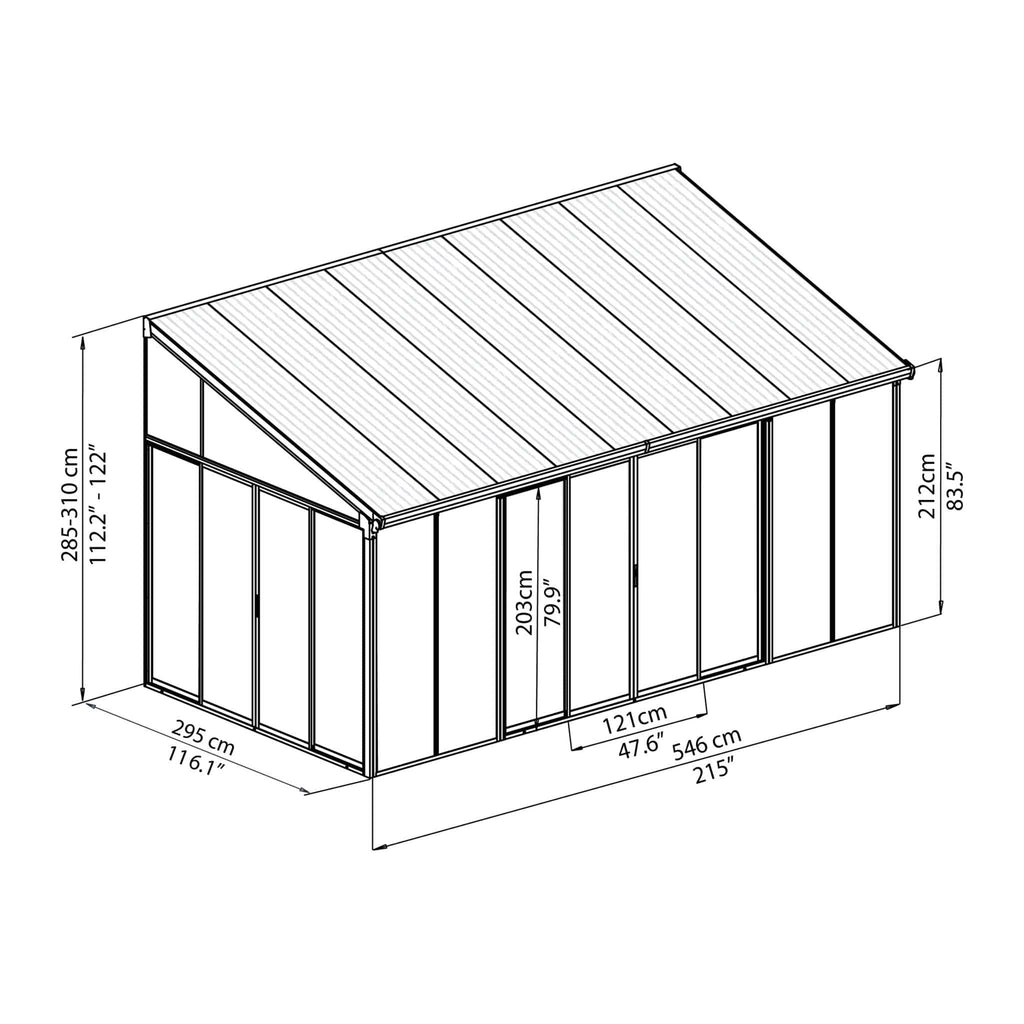 Palram - Canopia | SanRemo Patio Enclosure / Sunroom - HG9074