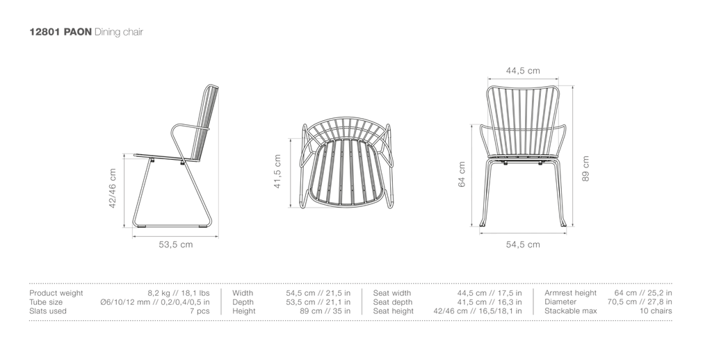 HOUE PAON Outdoor Dining Chair - Procure Décor