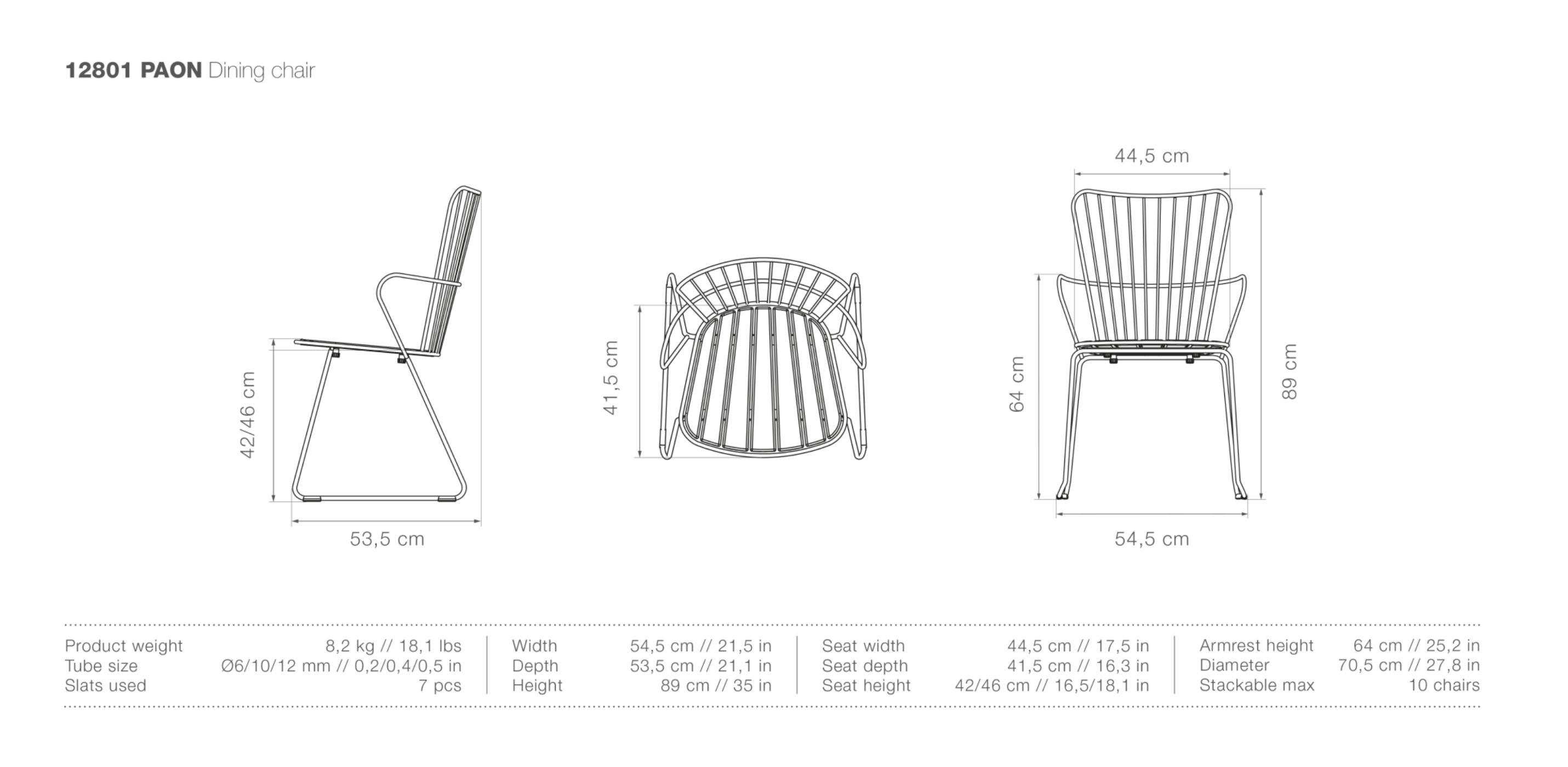 HOUE PAON Outdoor Dining Chair - Procure Décor