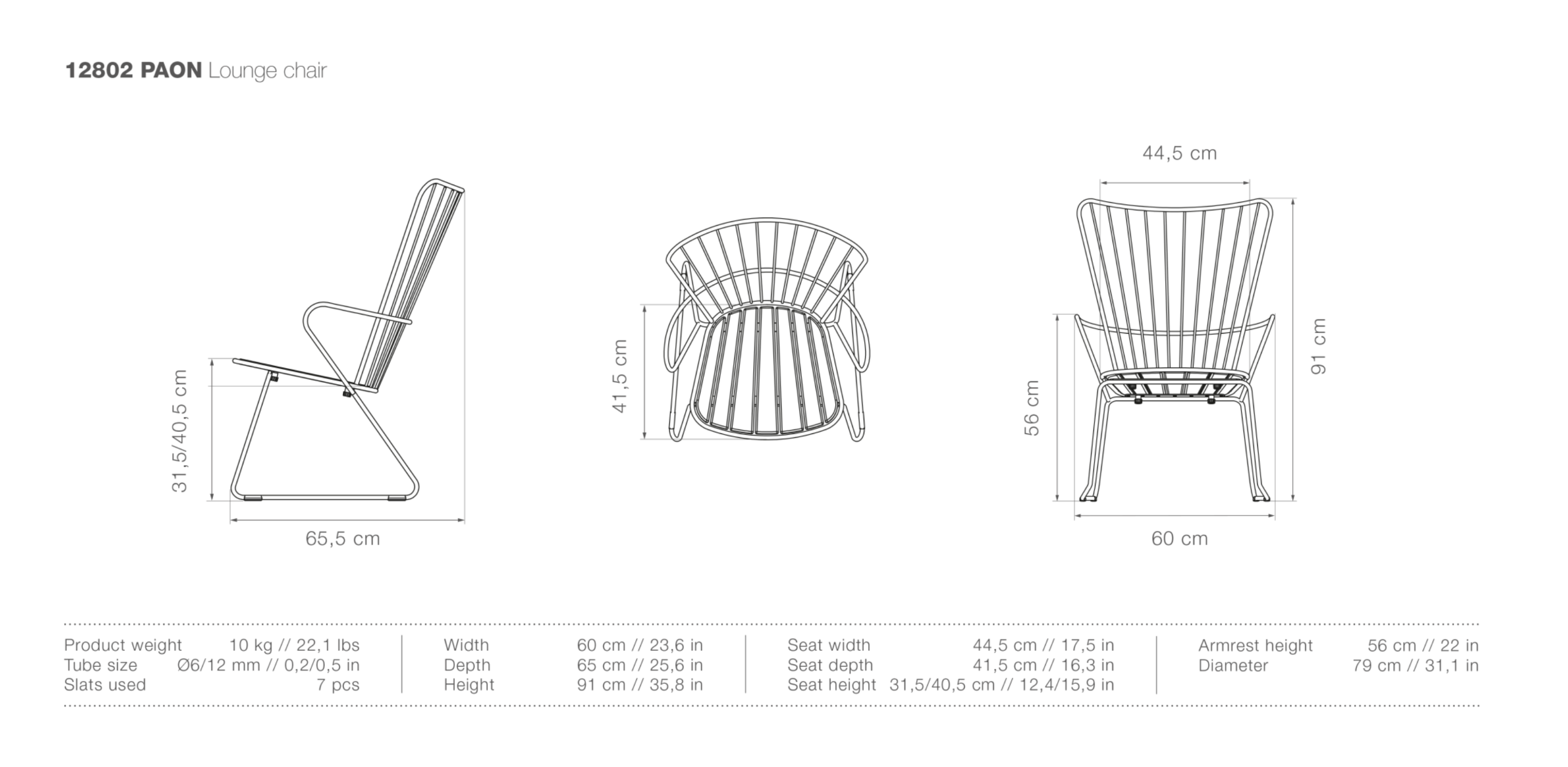 HOUE PAON Outdoor Lounge Chair - Procure Décor