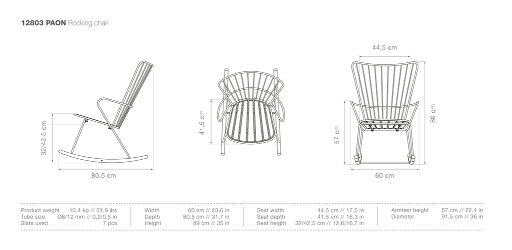 HOUE PAON Outdoor Rocking Chair - Procure Décor