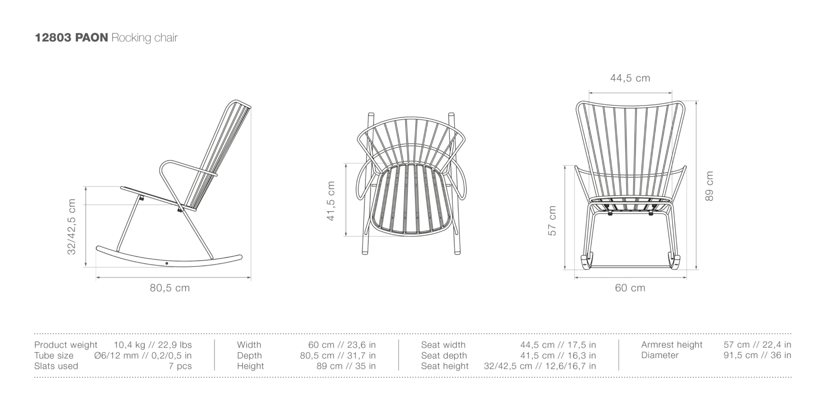 HOUE PAON Outdoor Rocking Chair - Procure Décor