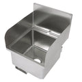 John Boos PBHS-W-1616-SSLR Wall Mount Pro-Bowl Hand Sink with Left and Right Side Splashes - PBHSW1616SSLR