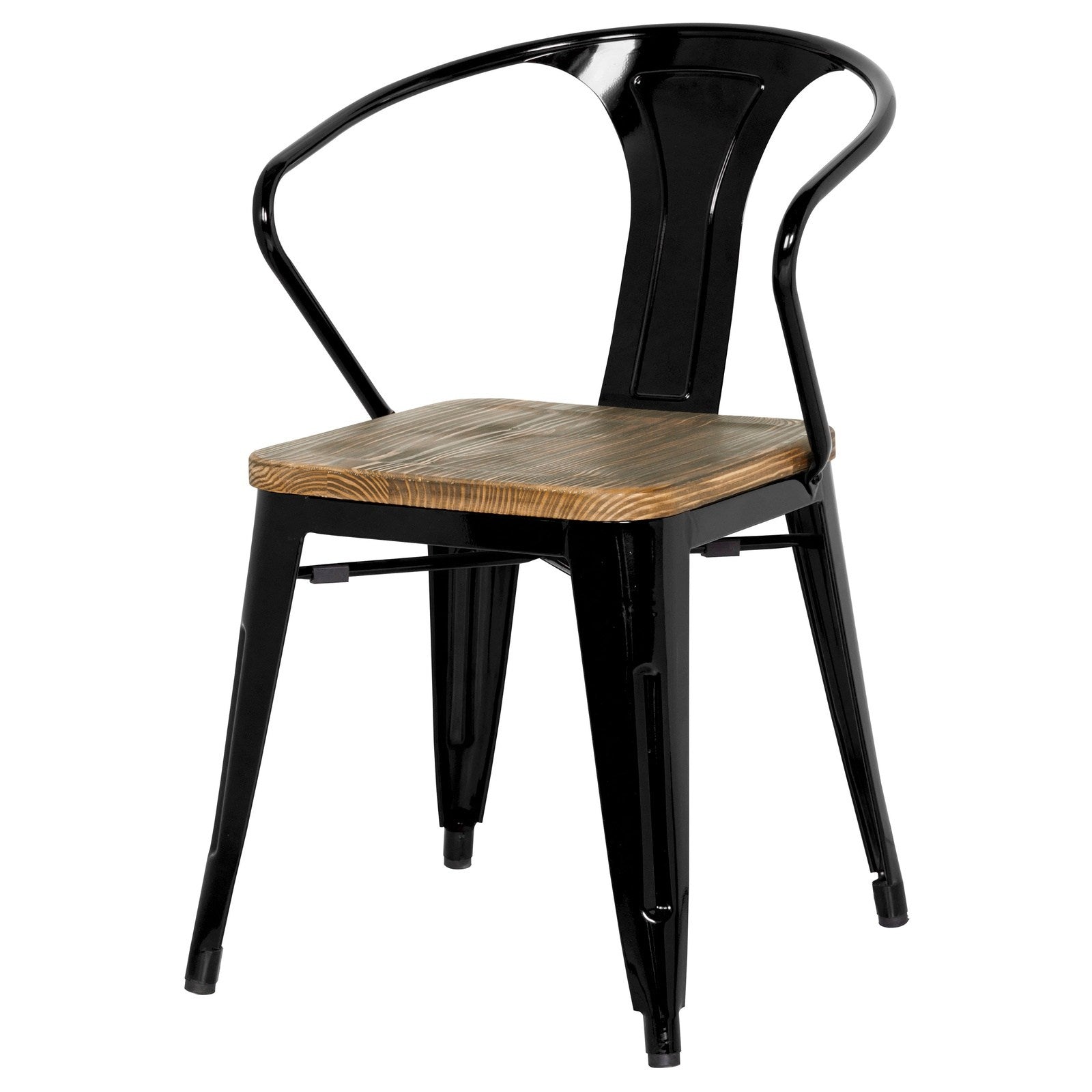 New Pacific Direct Metropolis Metal Arm Chair, (Set of 4) 938730-B - 938730-B