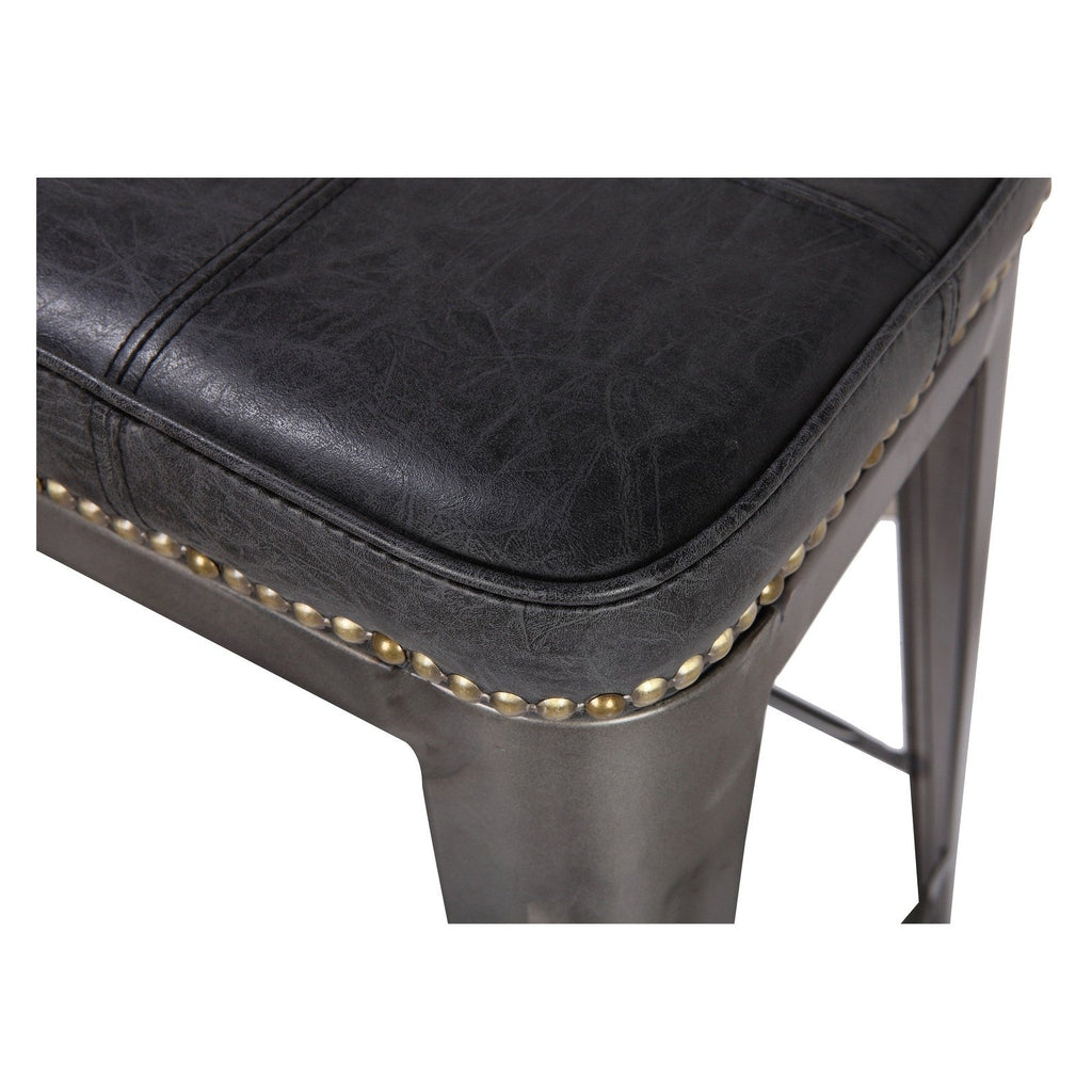 New Pacific Direct Metropolis PU Metal Counter Stool, (Set of 4)  - 9300028-240