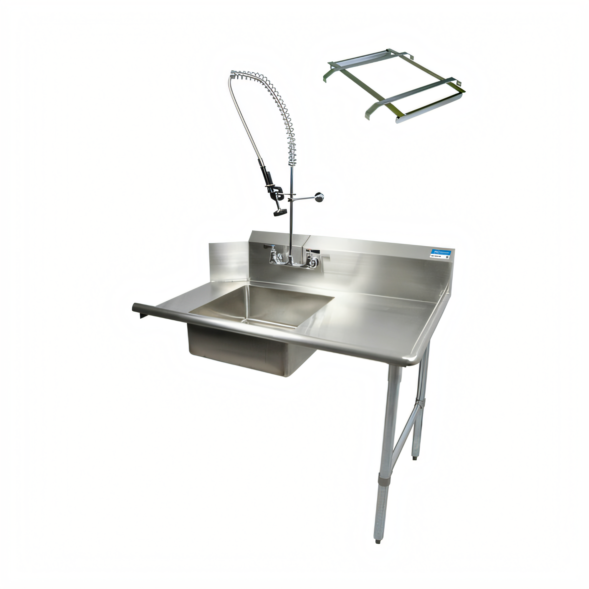 BK Resources BKSDT-36-R-SS-P2-G Compartment Sinks - BKSDT-36-R-SS-P2-G