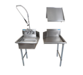 BK Resources BKDTK-48-L-G Compartment Sinks - BKDTK-48-L-G