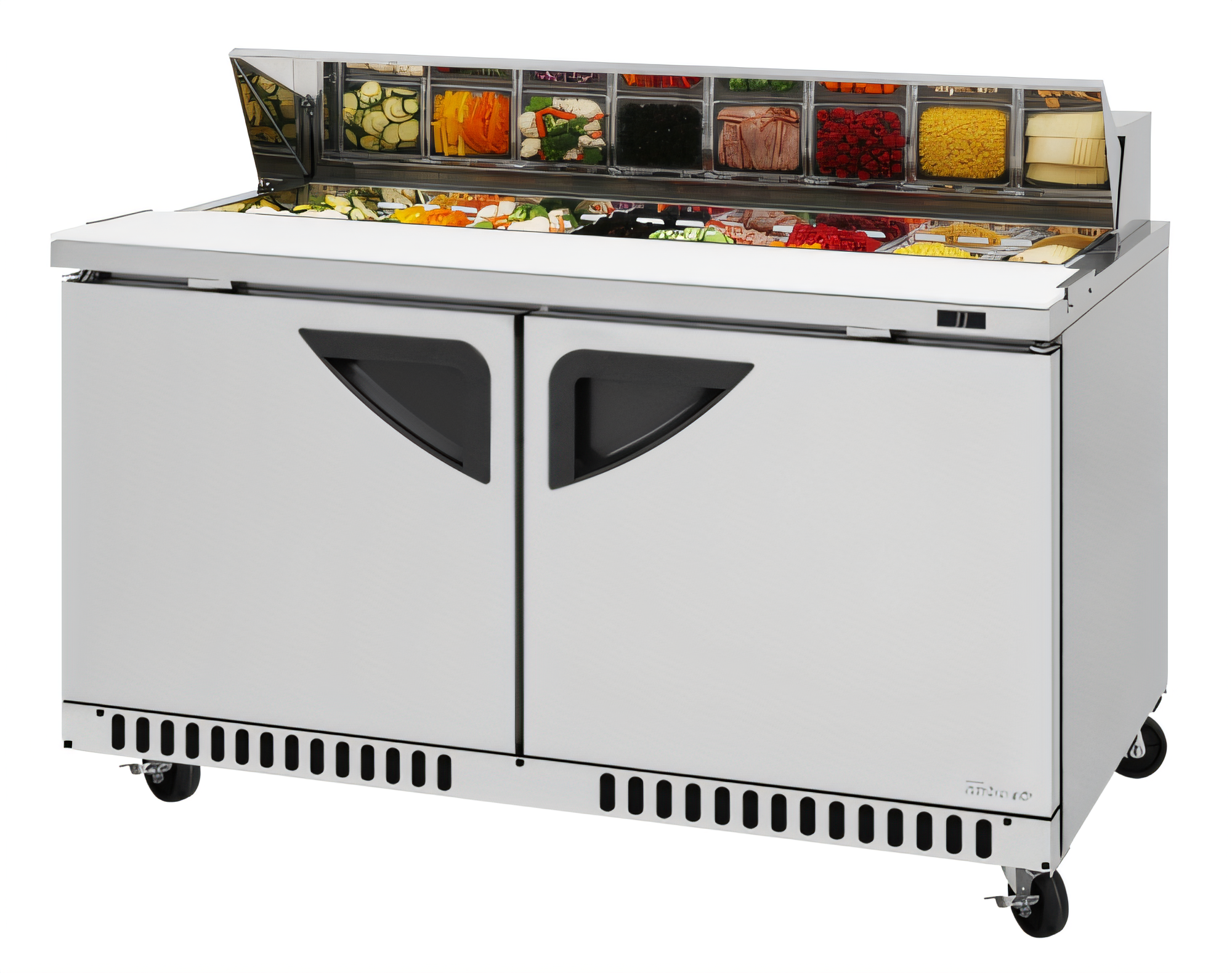 Turbo Air TST-60SD-FB-N Super Deluxe Prep Tables - TST-60SD-FB-N