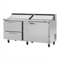 Turbo Air PST-72-D2R(L)-N PRO Prep Tables - PST-72-D2R(L)-N