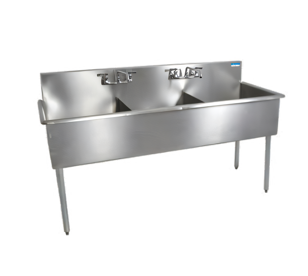 BK Resources BK8BS-3-24-12 Compartment Sinks - BK8BS-3-24-12