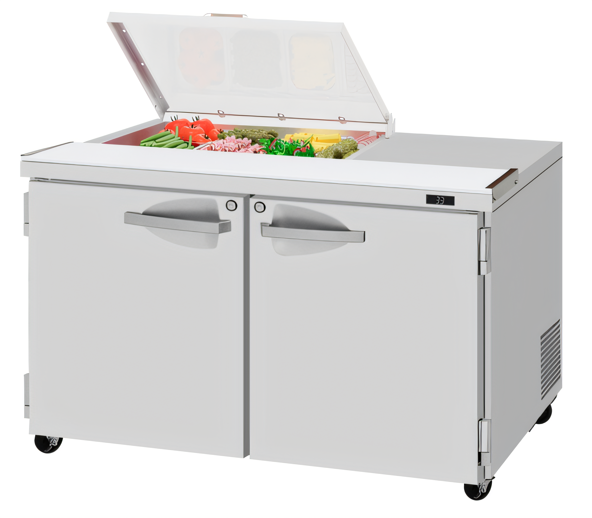 Turbo Air PST-48-08S-N-FCL PRO Prep Tables - PST-48-08S-N-FCL