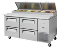 Turbo Air TPR-67SD-D4-N Super Deluxe Prep Tables - TPR-67SD-D4-N