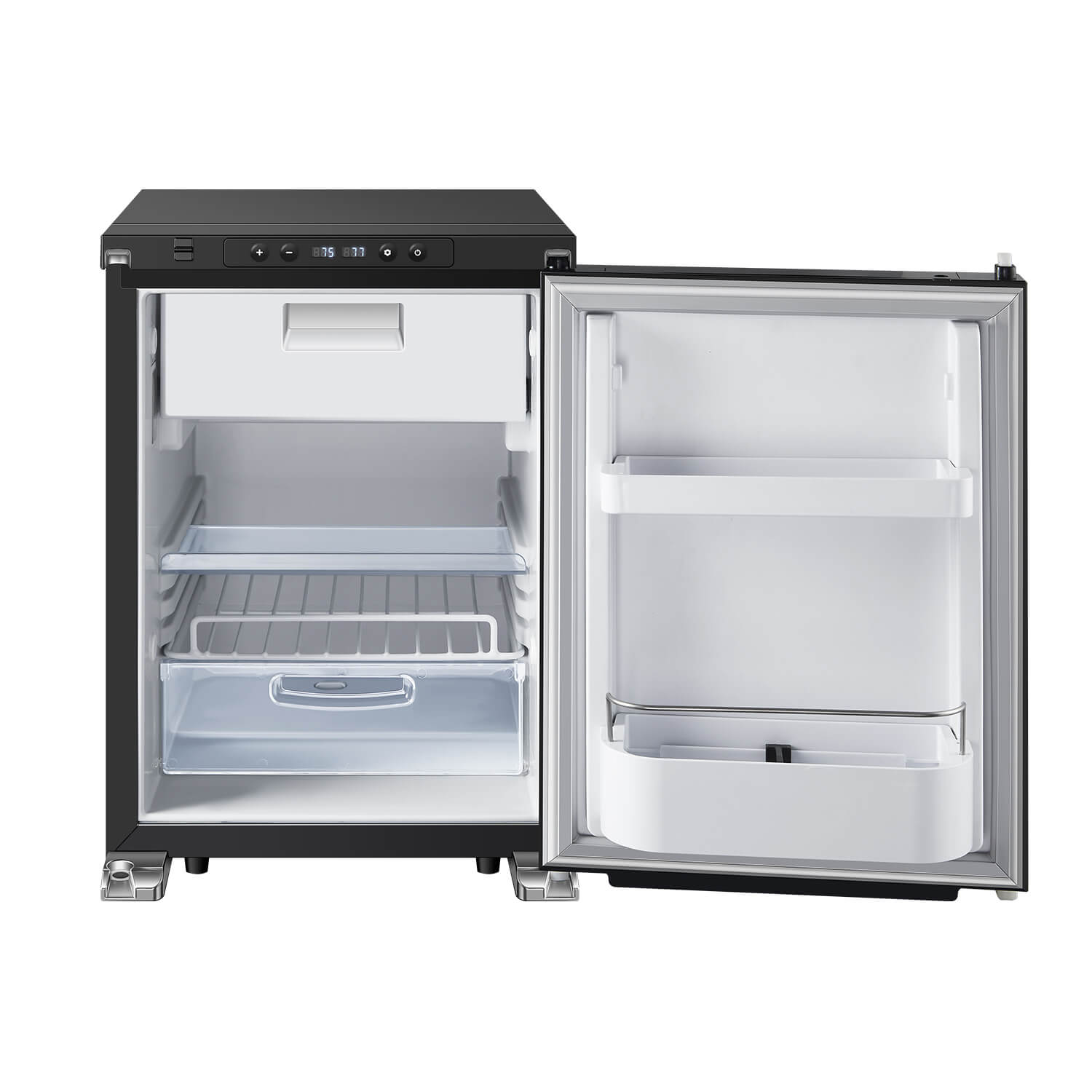 BODEGA 12 Volt RV Refrigerator 45L/1.6cu.ft RV Fridge and Freezer