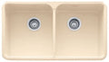 FRANKE MHK72031WH Franke Manor House 31.25-In. X 19.75-In. White Apron Front Double Bowl Fireclay Kitchen Sink -