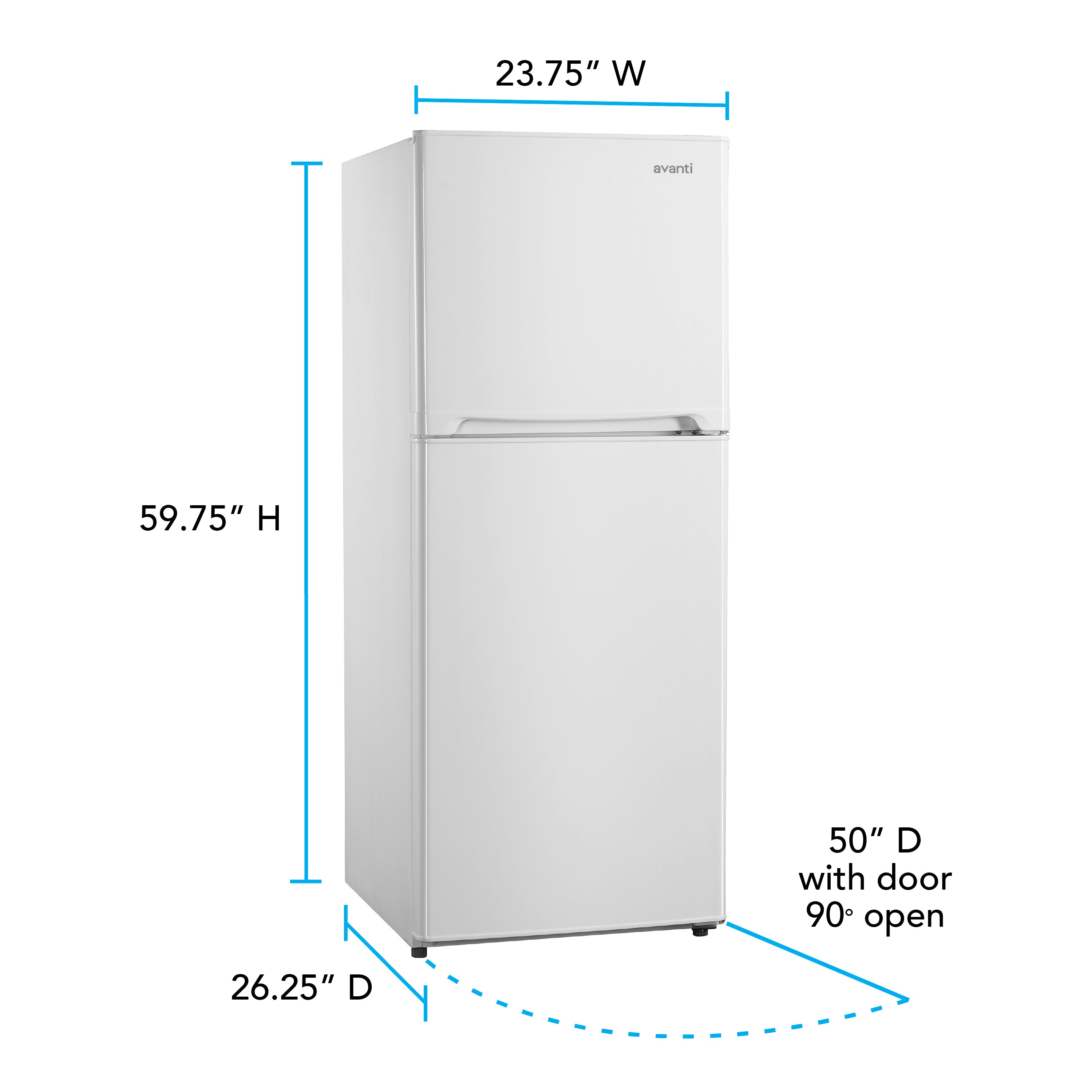 Avanti 10.0 cu. ft. Apartment Size Refrigerator - FF10B0W