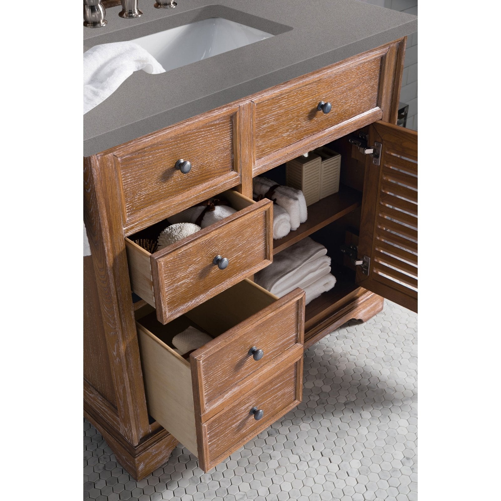 James Martin Vanities Savannah 36" Driftwood Single Vanity - 238-104-5511-3AF