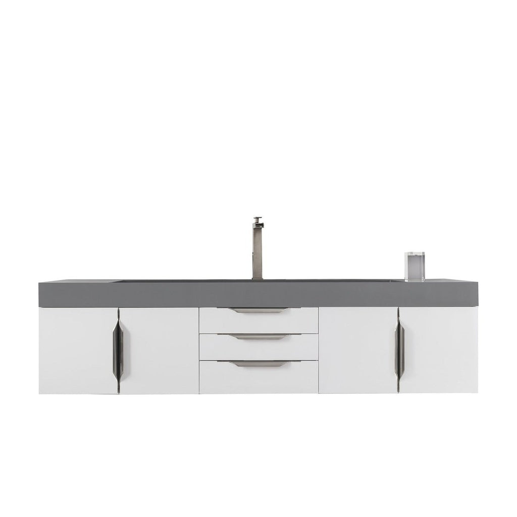 James Martin Vanities Mercer Island 72" Single Vanity - 389-V72S-AGR-G-DGG