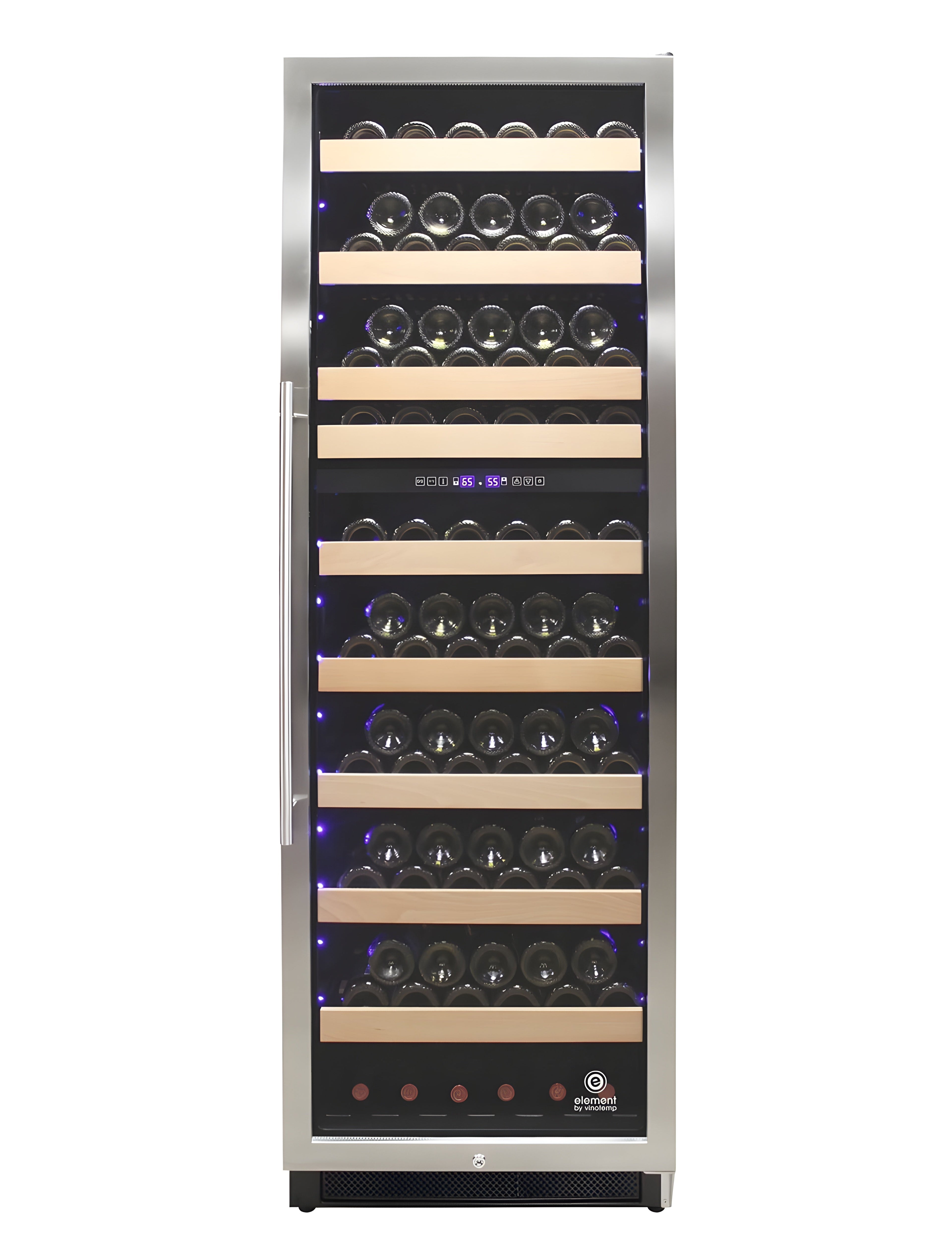 Vinotemp Connoisseur Series 168 Dual Zone Wine Cooler - EL-168WCST