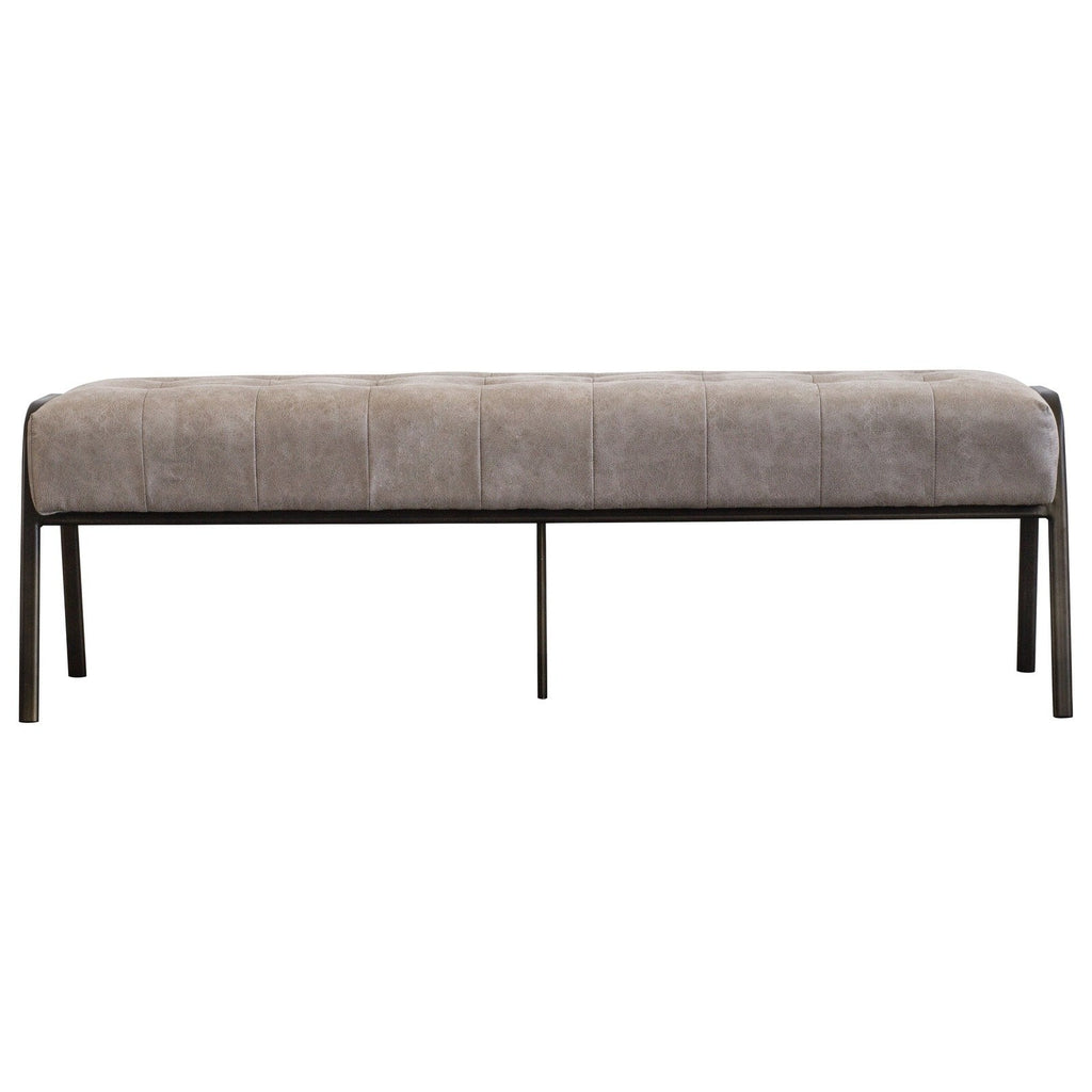 New Pacific Direct Venturi PU Leather Tufted Bench 9900025-278