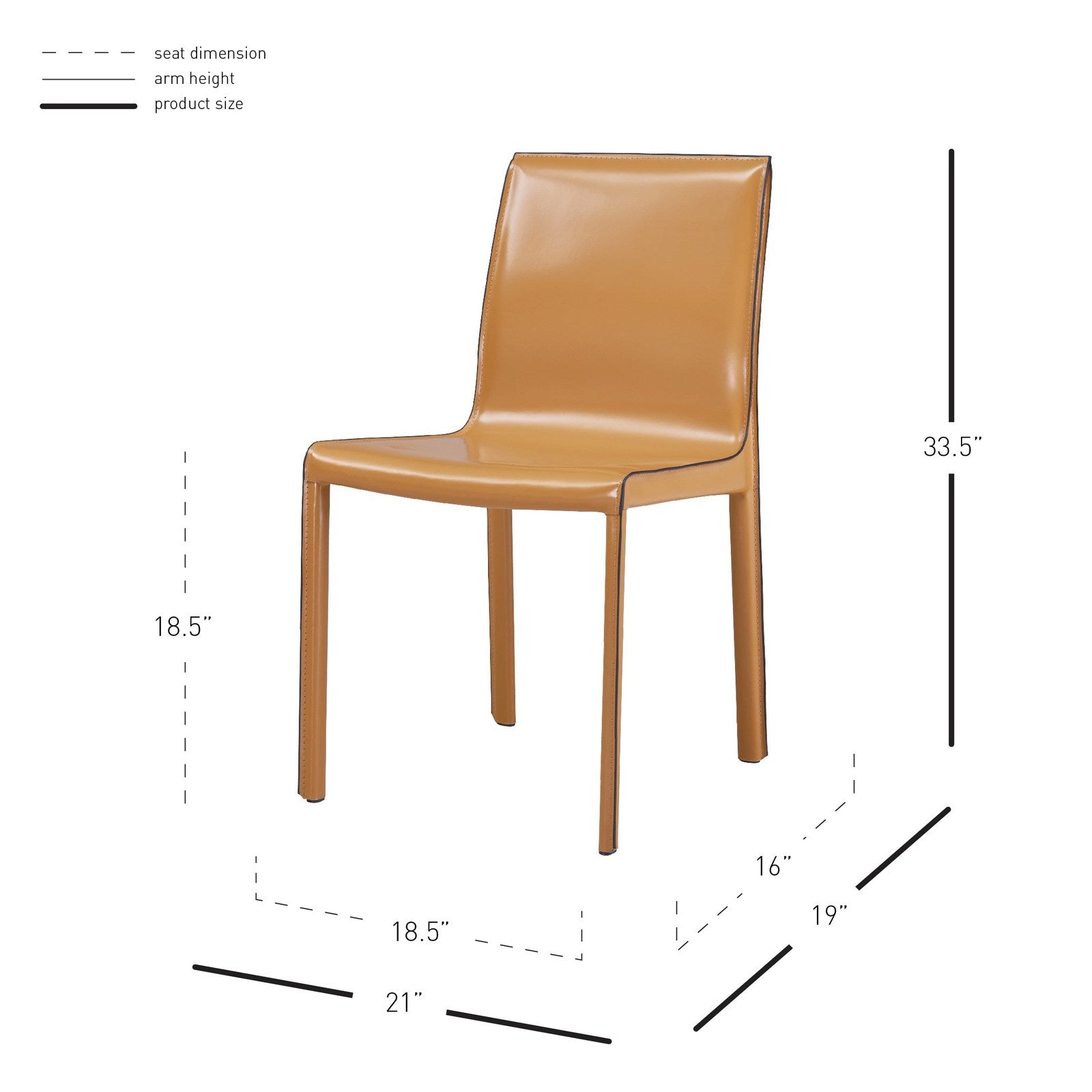 New Pacific Direct Gervin Recycled Leather Chair, (Set of 2)  - 448233R-29