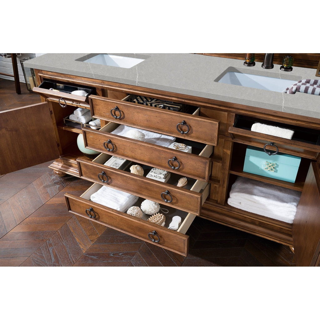 James Martin Vanities Mykonos 72" Double Vanity - 550-V72-CIN-3AF