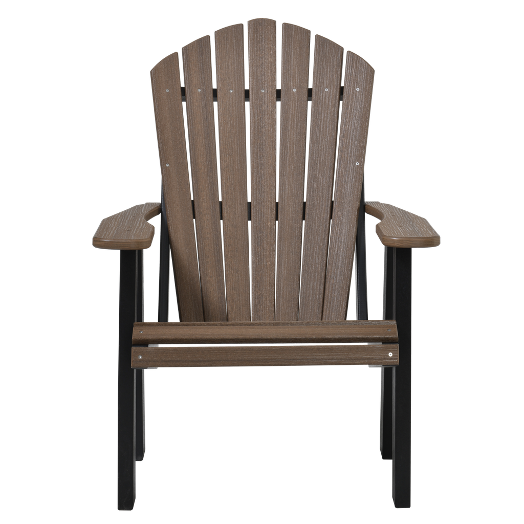 QW Amish Adirondack Chair - Wood Grain Poly - 121L-AHBC2400